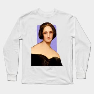 English Writer Mary Shelley illustration Long Sleeve T-Shirt